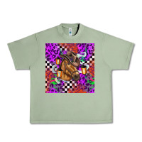 Oil Green halloween horse Urban Heavy Tee - BarkalooDesign