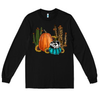 Black sunflower cactus pumpkin fall Long Sleeve Tee - RanaPortraitStore