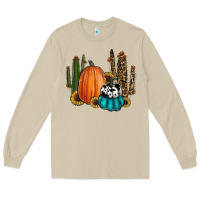 Mushroom sunflower cactus pumpkin fall Long Sleeve Tee - RanaPortraitStore