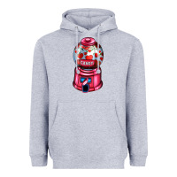 Heather Grey love and candy machine Heavyweight Hoodie - AdoDesignShop