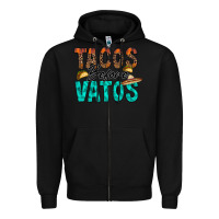 Black tacos before vatos Zipper Hoodie - RacoonDesign