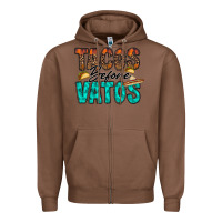 Chestnut tacos before vatos Zipper Hoodie - RacoonDesign