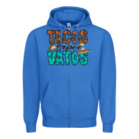 True Royal tacos before vatos Zipper Hoodie - RacoonDesign