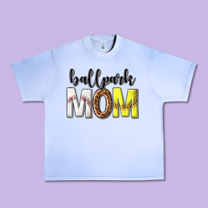 Ballpark Mom Urban Heavy Tee Designed By Texasbilliewilder