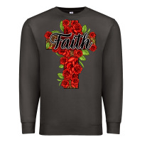 Smoke faith floral cross Premium Sweatshirt - NancyCooperArtShop
