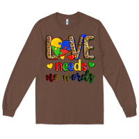 Chestnut love needs no words Long Sleeve Tee - Zillion Design Studio