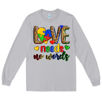 Moon Dust love needs no words Long Sleeve Tee - Zillion Design Studio