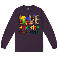 Plum love needs no words Long Sleeve Tee - Zillion Design Studio