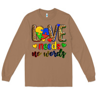 Toasted Coconut love needs no words Long Sleeve Tee - Zillion Design Studio