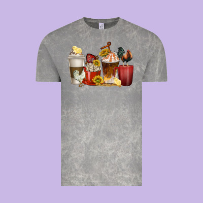 Vintage Tee coffee cups rooster