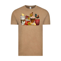 Vintage Coffee coffee cups rooster Vintage Tee - texasbilliewilder