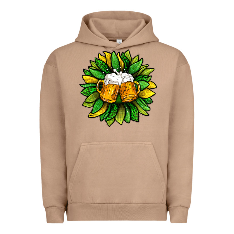 St. Patricks Sunflower With Beer Urban Hoodie by BundleAndBundleShop | Teevron