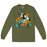 Army Green live simply Long Sleeve Tee - AdoDesignShop