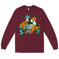 Burgundy live simply Long Sleeve Tee - AdoDesignShop