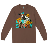 Chestnut live simply Long Sleeve Tee - AdoDesignShop