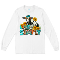 White live simply Long Sleeve Tee - AdoDesignShop