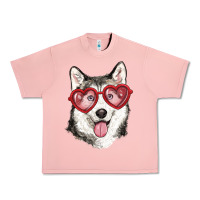 Salmon husky with love glasses Urban Heavy Tee - RanaPortraitStore