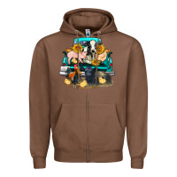 Chestnut farm truck farm animals Zipper Hoodie - FaDigitalArtStudio