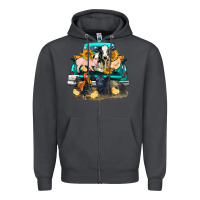 Smoke farm truck farm animals Zipper Hoodie - FaDigitalArtStudio