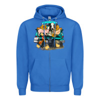 True Royal farm truck farm animals Zipper Hoodie - FaDigitalArtStudio