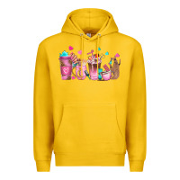 Lemon nail tech coffee cups Premium Hoodie - NancyCooperArtShop