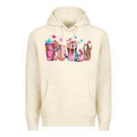 Sandshell nail tech coffee cups Premium Hoodie - NancyCooperArtShop
