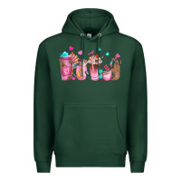 Sports Green nail tech coffee cups Premium Hoodie - NancyCooperArtShop