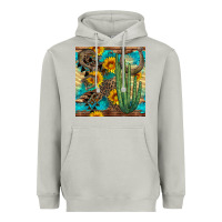 Moon Dust horseshoe and cactus Heavyweight Hoodie - BundleAndBundleShop