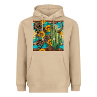 Mushroom horseshoe and cactus Heavyweight Hoodie - BundleAndBundleShop