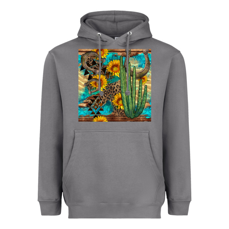 Horseshoe And Cactus Heavyweight Hoodie by BundleAndBundleShop | Teevron