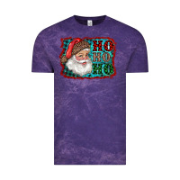 Cloud Purple Santa Ho Ho Ho Vintage Tee - RanaPortraitStore