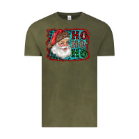 Vintage Olive Santa Ho Ho Ho Vintage Tee - RanaPortraitStore