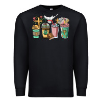 Black faith coffee cups Premium Sweatshirt - NancyCooperArtShop