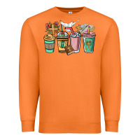 Carrot faith coffee cups Premium Sweatshirt - NancyCooperArtShop
