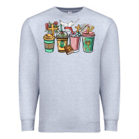 Heather Grey faith coffee cups Premium Sweatshirt - NancyCooperArtShop