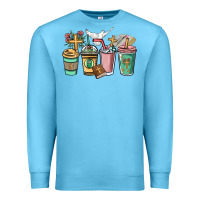 Ocean Blue faith coffee cups Premium Sweatshirt - NancyCooperArtShop