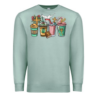Seafoam faith coffee cups Premium Sweatshirt - NancyCooperArtShop