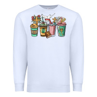 White faith coffee cups Premium Sweatshirt - NancyCooperArtShop