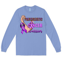 Colony Blue Pancreatic Cancer Warrior Long Sleeve Tee - texasbilliewilder