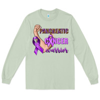 Matcha Pancreatic Cancer Warrior Long Sleeve Tee - texasbilliewilder