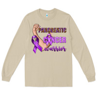 Mushroom Pancreatic Cancer Warrior Long Sleeve Tee - texasbilliewilder