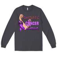 Smoke Pancreatic Cancer Warrior Long Sleeve Tee - texasbilliewilder