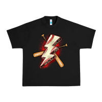 Black baseball lightning bolt Urban Heavy Tee - Zillion Design Studio