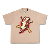 Burro baseball lightning bolt Urban Heavy Tee - Zillion Design Studio