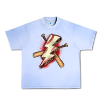 Grape Ice baseball lightning bolt Urban Heavy Tee - Zillion Design Studio