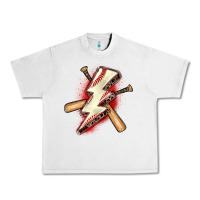 Lunar Rock baseball lightning bolt Urban Heavy Tee - Zillion Design Studio