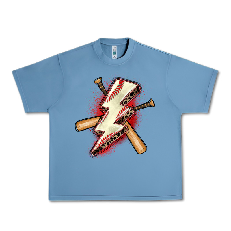 Baseball Lightning Bolt Urban Heavy Tee by Zillion Design Studio | Teevron