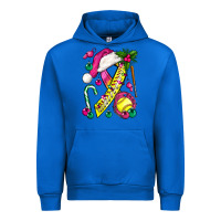 Cobalt Pink Christmas Breast Cancer Ribbon Softball Urban Hoodie - BundleAndBundleShop