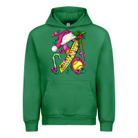 Emerald Pink Christmas Breast Cancer Ribbon Softball Urban Hoodie - BundleAndBundleShop