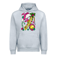 Heather Grey Pink Christmas Breast Cancer Ribbon Softball Urban Hoodie - BundleAndBundleShop